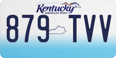 KY license plate 879TVV