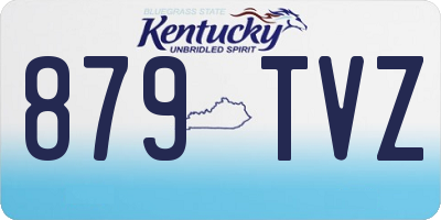 KY license plate 879TVZ