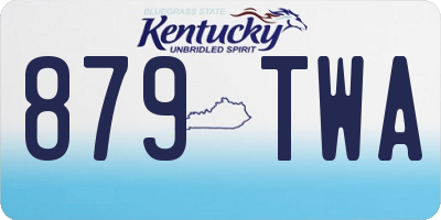 KY license plate 879TWA