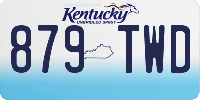 KY license plate 879TWD