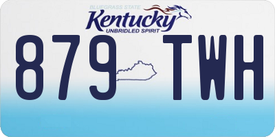 KY license plate 879TWH