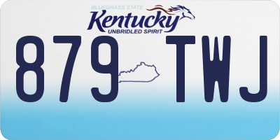 KY license plate 879TWJ