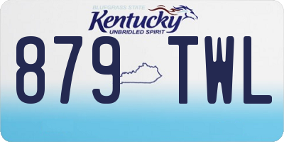 KY license plate 879TWL