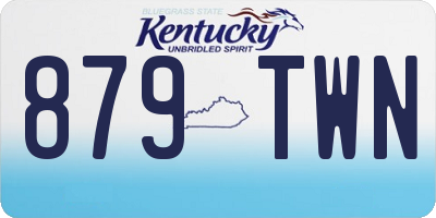 KY license plate 879TWN