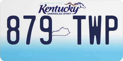 KY license plate 879TWP