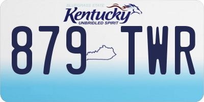 KY license plate 879TWR
