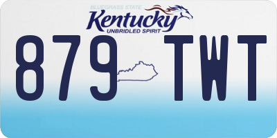 KY license plate 879TWT