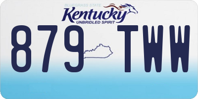 KY license plate 879TWW