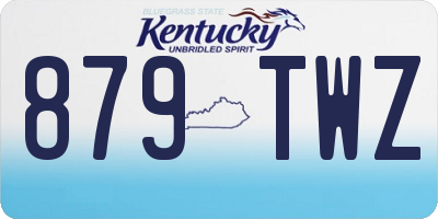 KY license plate 879TWZ