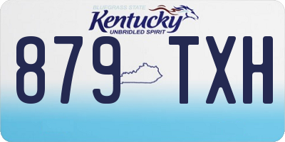 KY license plate 879TXH
