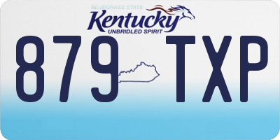 KY license plate 879TXP