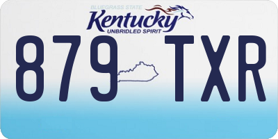 KY license plate 879TXR
