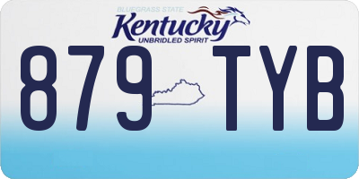 KY license plate 879TYB