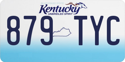 KY license plate 879TYC
