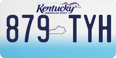 KY license plate 879TYH