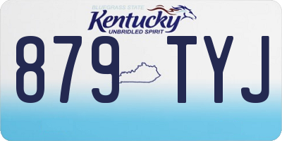 KY license plate 879TYJ