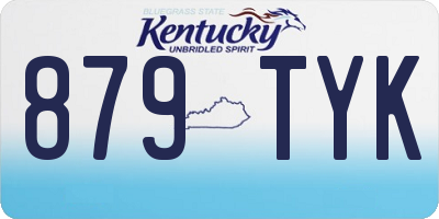 KY license plate 879TYK