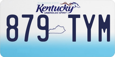 KY license plate 879TYM