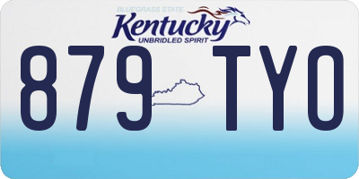 KY license plate 879TYO