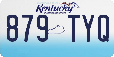 KY license plate 879TYQ