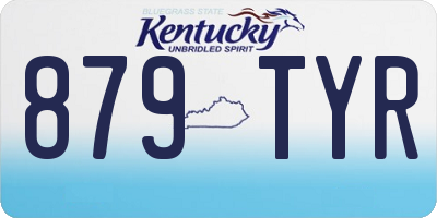 KY license plate 879TYR