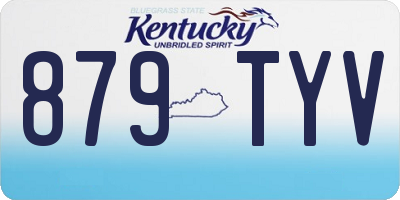 KY license plate 879TYV