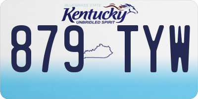 KY license plate 879TYW