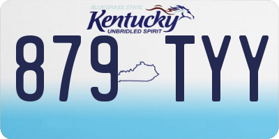 KY license plate 879TYY