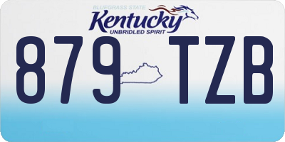 KY license plate 879TZB