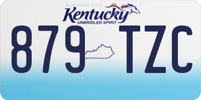 KY license plate 879TZC