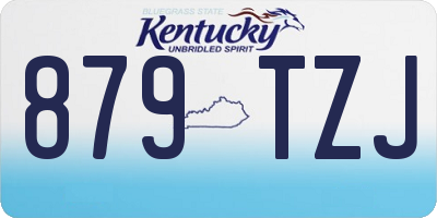 KY license plate 879TZJ