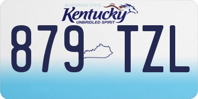 KY license plate 879TZL