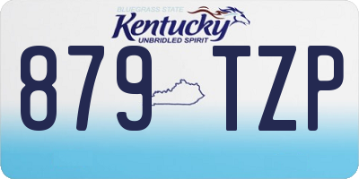 KY license plate 879TZP
