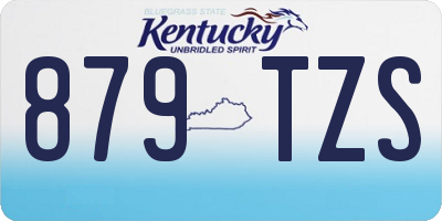KY license plate 879TZS