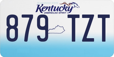 KY license plate 879TZT