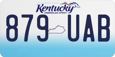 KY license plate 879UAB
