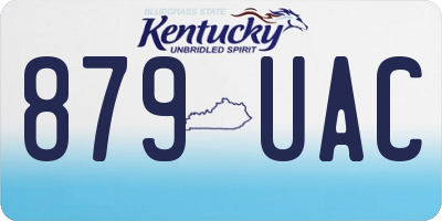 KY license plate 879UAC