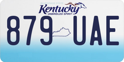 KY license plate 879UAE
