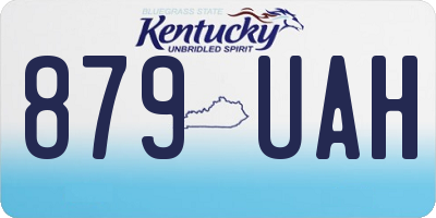 KY license plate 879UAH