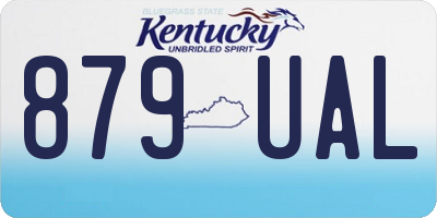 KY license plate 879UAL