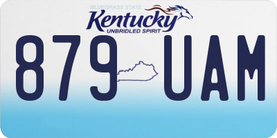KY license plate 879UAM