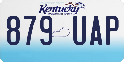 KY license plate 879UAP