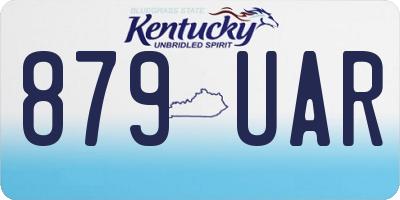 KY license plate 879UAR