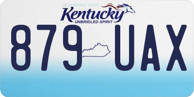 KY license plate 879UAX