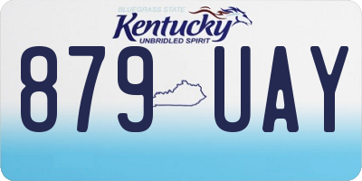 KY license plate 879UAY