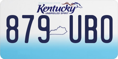 KY license plate 879UBO