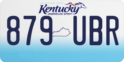 KY license plate 879UBR