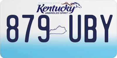 KY license plate 879UBY