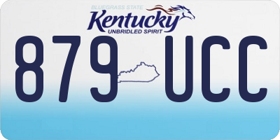 KY license plate 879UCC