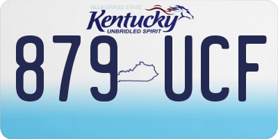 KY license plate 879UCF